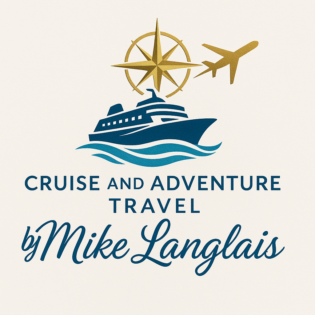 Cruise and Adventure Travel by Mike Langlais logo